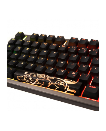 no name Klawiatura Gamingowa Ducky Shine 7 PBT, MX Black, RGB LED - Gunmetal