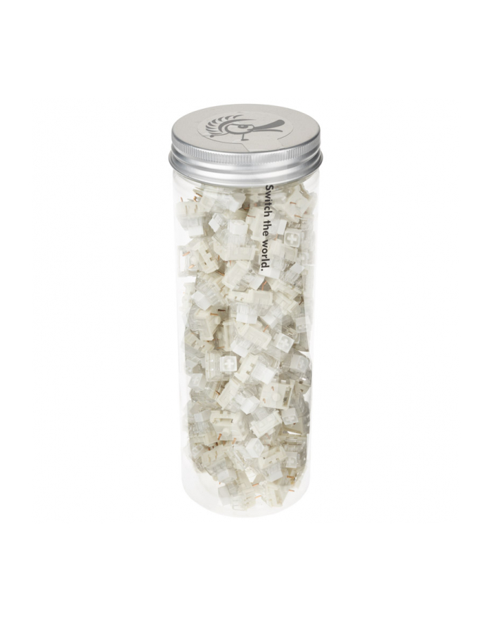 no name Ducky Kailh Box White Przełączniki, mechaniczne, 3-pinowe, klikalne, MX-Stem, 45g - 110 sztuk główny