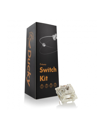 no name Ducky Gateron G Pro Przełączniki białe, mechaniczne, 3-pinowe, liniowe, MX-Stem, 38g - 110 sztuk nr 2