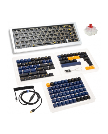 no name Klawiatura do gier Ducky Outlaw 65, Barebone — srebrna (ANSI)