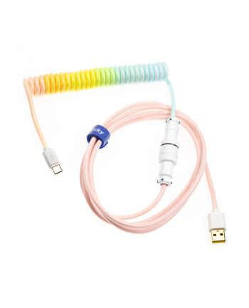 no name Ducky Premicord Cotton Candy spiralny, USB Type-C do Type-A - 18m nr 2