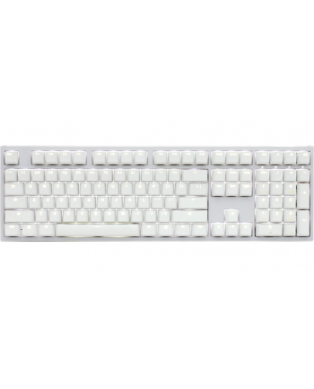 no name Klawiatura do gier Ducky One 2 White Edition PBT, MX-Red, Biała dioda LED - Biała