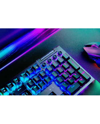 no name Klawiatura do gier Razer BlackWidow V4 Pro, zielony przełącznik, USB, układ brytyjski