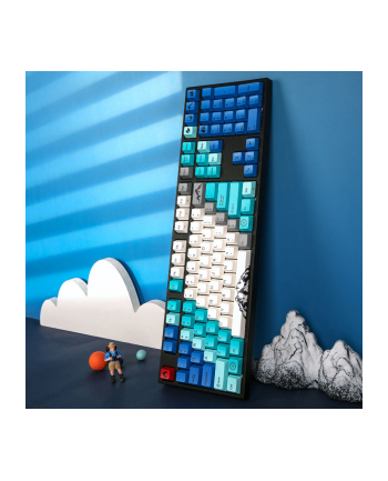 no name Klawiatura gamingowa Varmilo VEA108 Summit R1, MX-Brown, biała dioda LED - układ amerykański nr 1