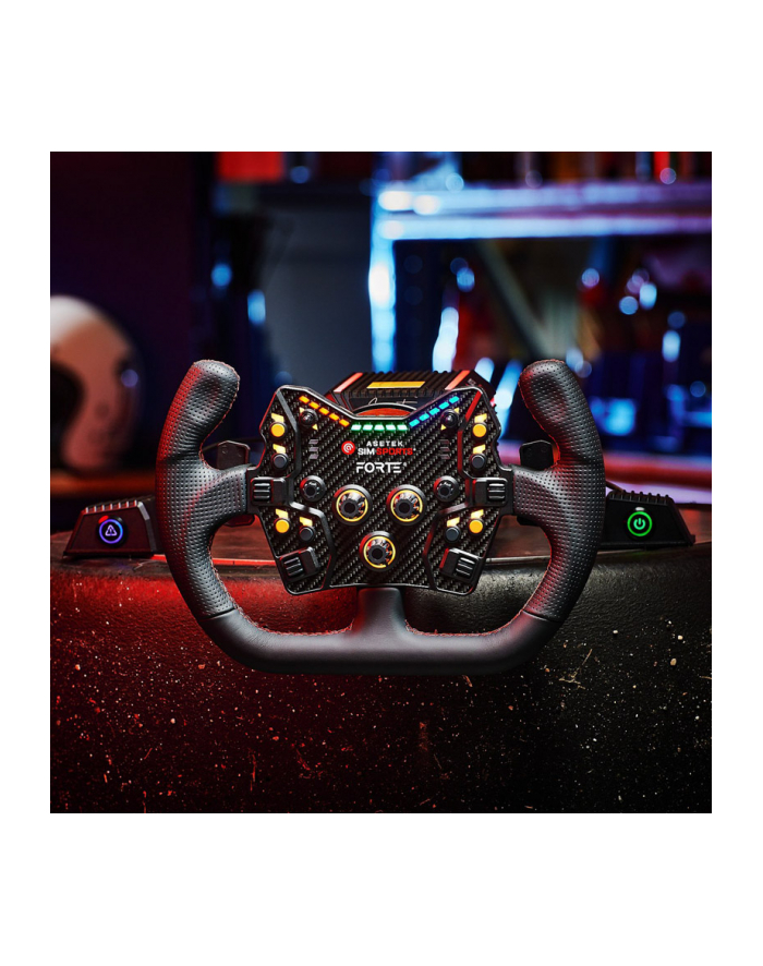 Asetek SimSports GT Obręcz kierownicy - Otwarte D, czarny główny