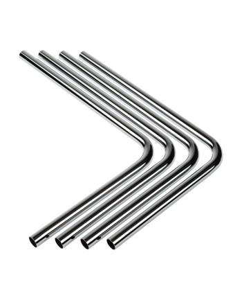 no name Bitspower Brass Hardtube 16mm OD, 220x300mm, 90 stopni - opakowanie 4 szt, srebrny nr 1