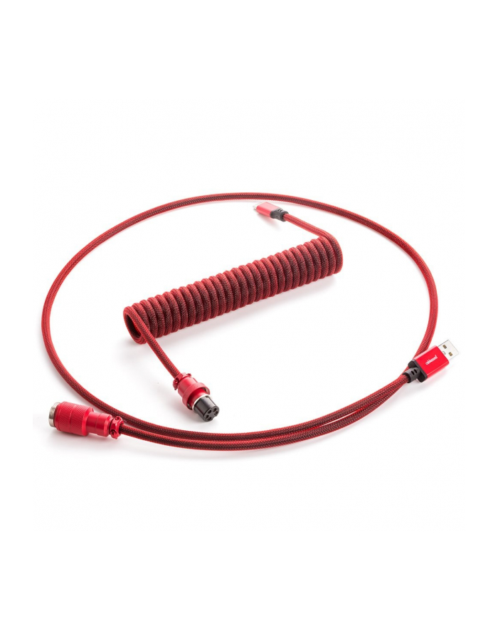 no name CableMod PRO spiralny do klawiatury USB-C na USB Typ A, Republic Red - 150cm główny