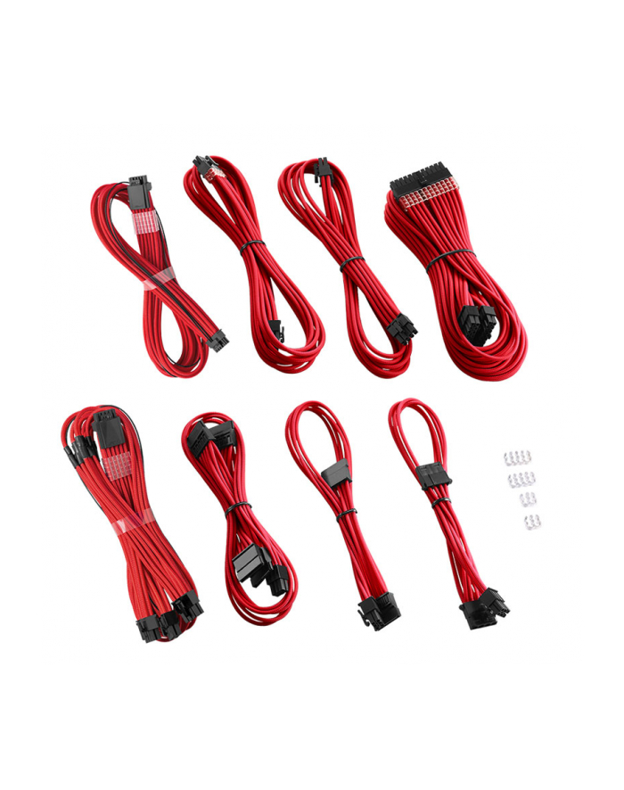 no name CableMod RT-Series PRO ModMesh 12VHPWR Zestaw Dwóch do ASUS/Seasonic - czerwony główny