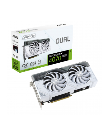 Karta graficzna ASUS Dual GeForce RTX 4070 SUPER OC 12GB WHITE