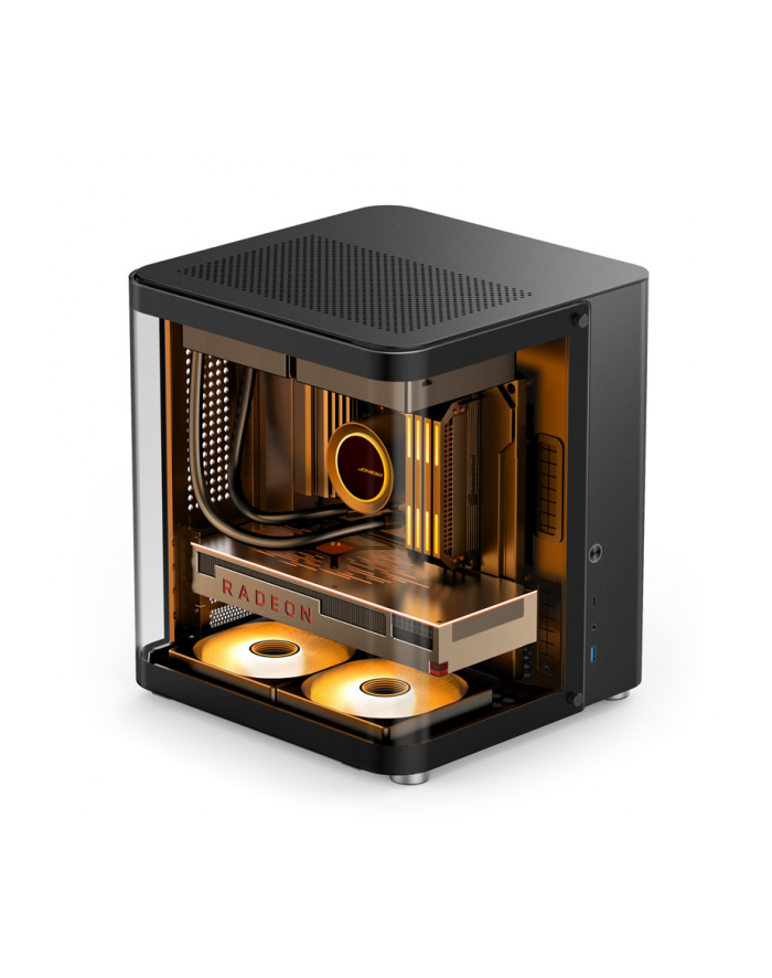 no name Obudowa Jonsbo TK-1 20 Micro-ATX, Szkło Hartowane - czarna główny