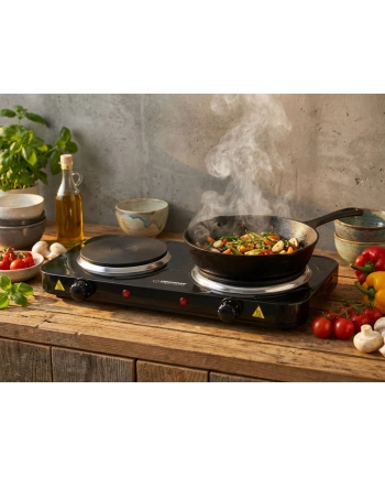 ESPERANZA KUCHENKA ELEKTRYCZNA YELLOWSTONE 1500W + 1000W CZARNA EKH014K nr 2