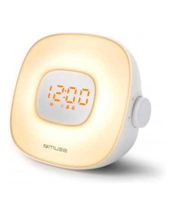 Radiobudzik Muse Light ML-198CR, Biały nr 2