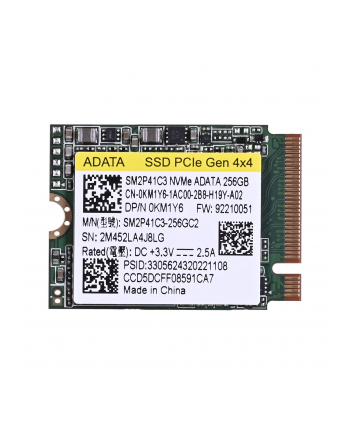 Dysk SSD ADATA SM2P41C3 256GB GEN4 x4 NVMe PCIe M2