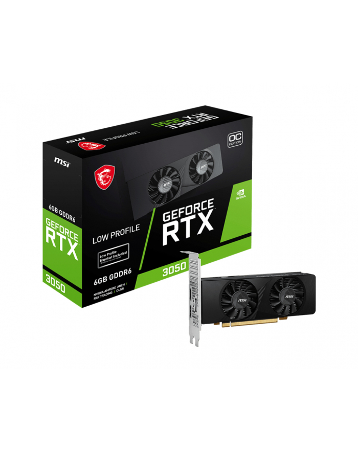 Karta graf MSI GeForce RTX 3050 LP 6G OC główny