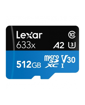 no name MEMORY MICRO SDXC 512GB UHS-I/W/ADAPTER LSDMI512BB633A LEXAR