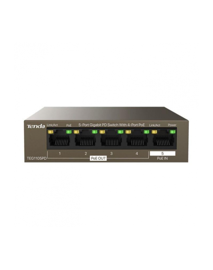 Switch niezarządzalny Tenda TEG1105PD 5-port 1GbE PoE główny