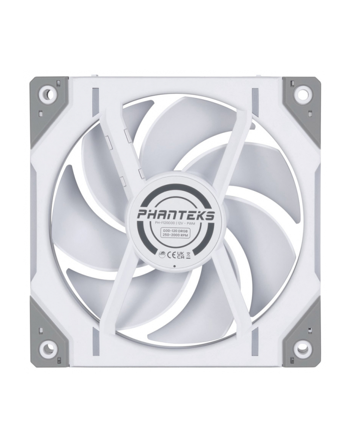 no name PHANTEKS D30 PWM Regular Airflow D-RGB wentylator - 120mm, biały główny