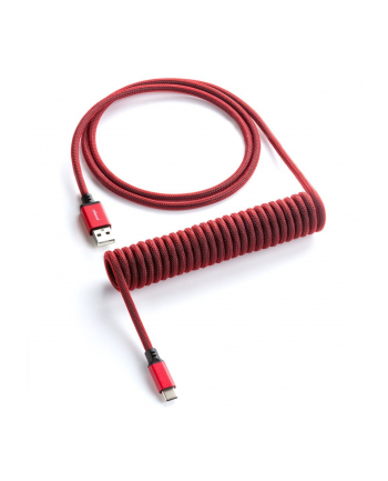 no name CableMod Classic Spiralny USB-C do USB Typu A, Republic Red - 150cm