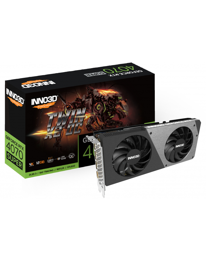 Karta graficzna INNO3D GeForce RTX 4070 SUPER TWIN X2 OC główny