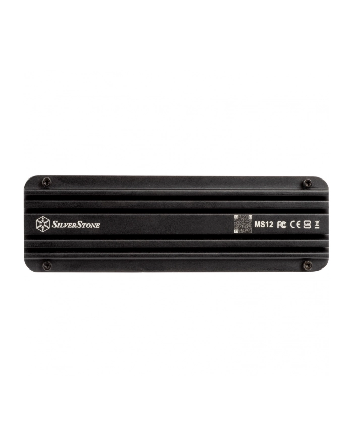 no name SilverStone MS12 M2 SSD Futerał USB 32 - czarny główny