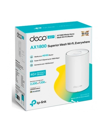 System Mesh TP-Link Deco X20-4G AX1800 Wi-Fi 6 LTE 4G+ 3x1GbE 1-pack nr 1