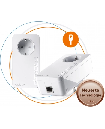 devolo Magic 1 LAN 1-1-2 Starter Kit, Powerline (two adapters) nr 1