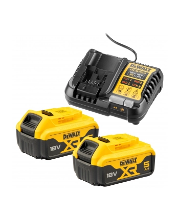 D-EWALT starter set battery kit DCB1104P2, 18 volts, charger (yellow/Kolor: CZARNY, 2x Li-ion battery 5.0 Ah) nr 2