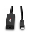 Lindy USB 3.2 Gen 2 active extension cable, USB-C male > USB-C female (Kolor: CZARNY, 5 meters) - nr 19