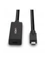 Lindy USB 3.2 Gen 2 active extension cable, USB-C male > USB-C female (Kolor: CZARNY, 5 meters) - nr 24