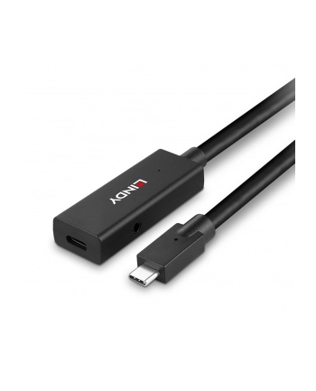 Lindy USB 3.2 Gen 2 active extension cable, USB-C male > USB-C female (Kolor: CZARNY, 5 meters) nr 2