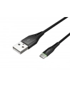  Kabel USB 2.0 Type-C(M) - AM 1m oplot czarny led Natec Prati - nr 1