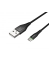  Kabel USB 2.0 Type-C(M) - AM 1m oplot czarny led Natec Prati - nr 2
