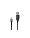  Kabel USB 2.0 Type-C(M) - AM 1m oplot czarny led Natec Prati - nr 4
