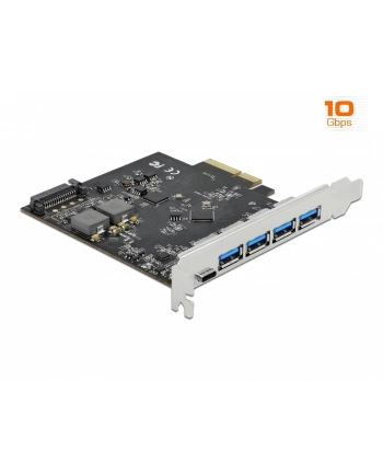 DeLOCK PCI Express x4 card for 1 x USB Type-C + 4 x USB Type-A, interface card