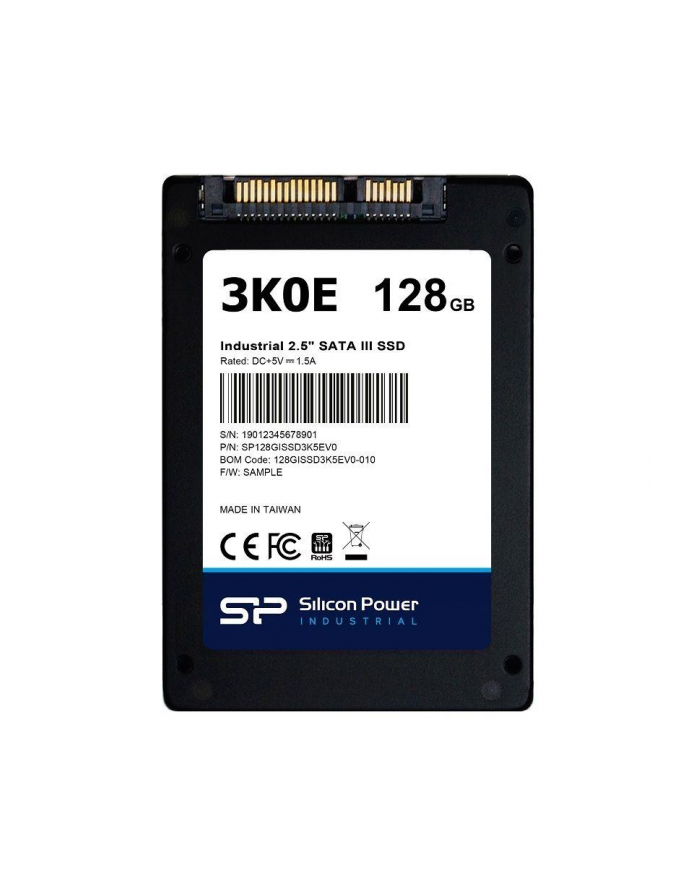 Dysk SSD Silicon Power 3K0E Industrial 128GB 2.5” SATA3 (540/230 MB/s) główny