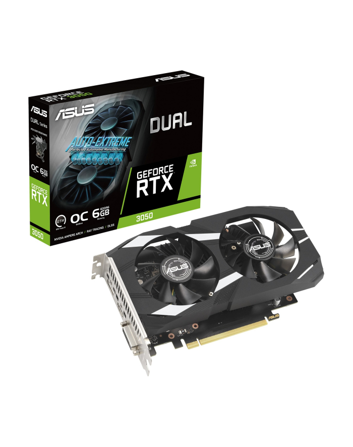 Karta VGA Asus Dual GeForce RTX 3050 OC Edition 6GB GDDR6 96bit HDMI+DP+DVI-D PCIe4.0 główny