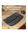 Klawiatura bezprzewodowa Logitech Wave Keys For Business czarna ergonomiczna - nr 9