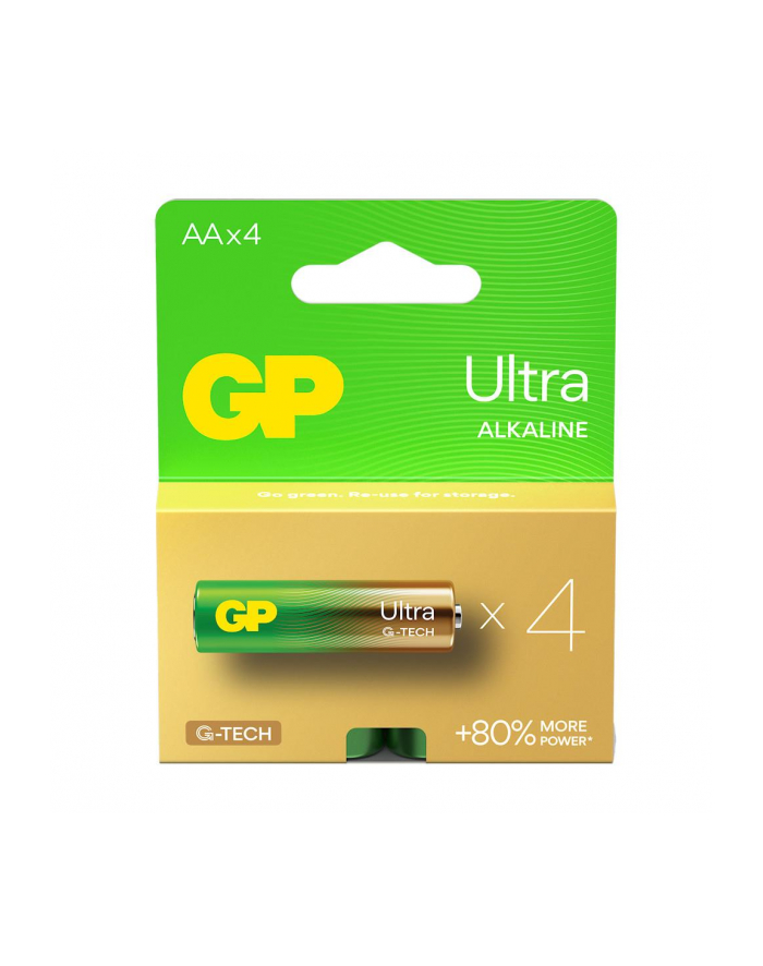  Bateria alkaliczna AA / LR6 GP Ultra Alkaline G-TECH - 4 sztuki główny