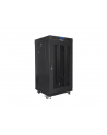 Szafa instalacyjna stojąca 19'' 22U 600x600 czarna drzwi perforowane LCD Lanberg (flat pack) - nr 5