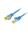 Patchcord Lanberg S/FTP kat.6A 5m LSZH CU fluke passed niebieski - nr 1