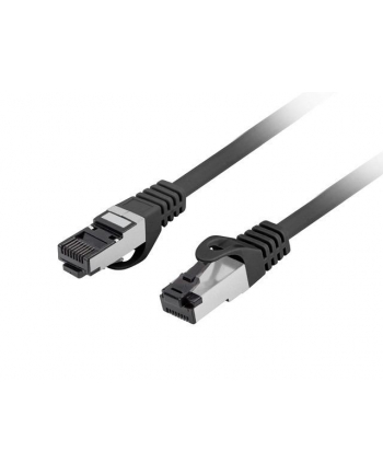 Patchcord Lanberg S/FTP kat.8.1 0,25m LSZH CU fluke passed czarny nr 1