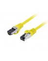 Patchcord Lanberg S/FTP kat.8.1 2m LSZH CU fluke passed żółty - nr 1