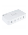 Good Connections USB desktop charging station 60 watts, 5-port (Kolor: BIAŁY, 10W Qi wireless charging, USB-A, USB-C) - nr 13