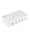 Good Connections USB desktop charging station 60 watts, 5-port (Kolor: BIAŁY, 10W Qi wireless charging, USB-A, USB-C) - nr 1