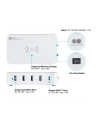 Good Connections USB desktop charging station 60 watts, 5-port (Kolor: BIAŁY, 10W Qi wireless charging, USB-A, USB-C) - nr 4