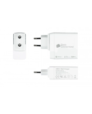 Good Connections USB quick charger 100 Watt, 3-Port (Kolor: BIAŁY, GaN technology, PD 3.0, QC 4+)