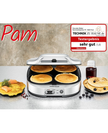 Rommelsbacher Pancake Maker PC1800 Pam, pancake maker (silver)