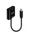 Lindy USB converter, USB-C male > DisplayPort female (Kolor: CZARNY, 21cm, 4K 144Hz) - nr 21