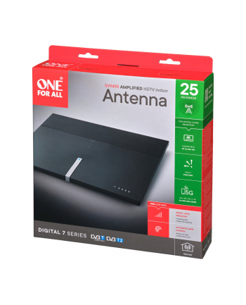 One for all DVB-T2 indoor antenna SV9495-5G (Kolor: CZARNY)