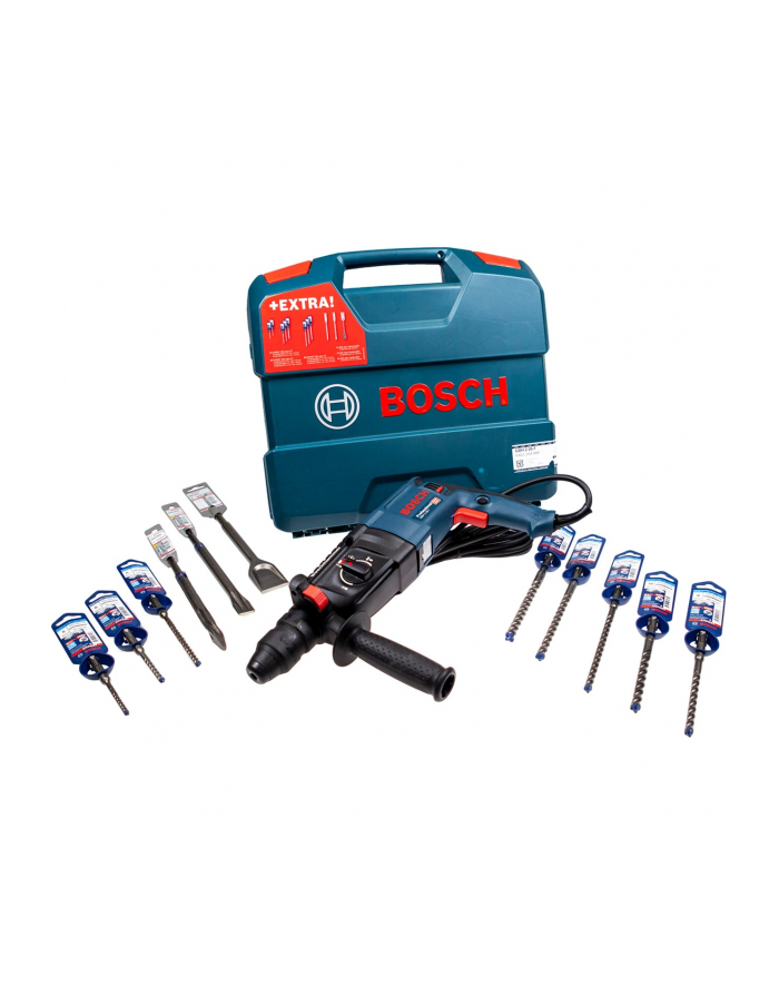 bosch powertools Bosch hammer drill GBH 2-26 F Professional, set including EXPERT accessories (blue/Kolor: CZARNY, 830 watts) główny